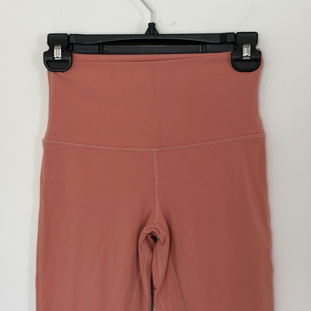 NWOT Lululemon Align High-Rise Leggings 25" briar rose salmon peachy pink size 4 - Picture 6 of 9